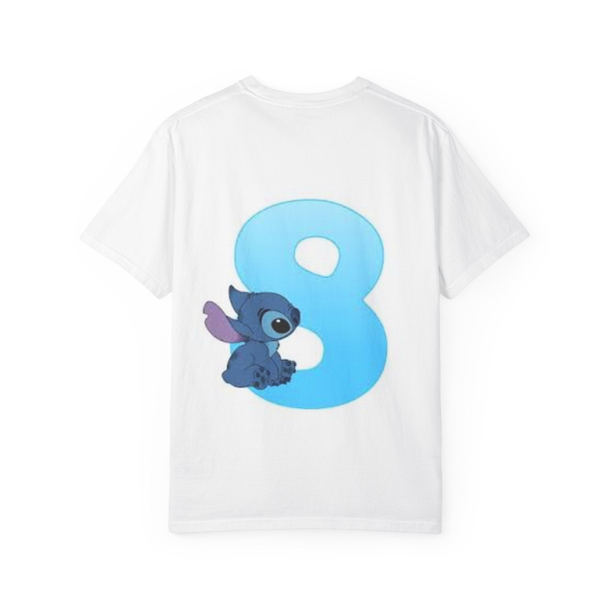 Lilo & Stitch Hug Kids T-Shirt — Cute Cartoon Character Tee with Number 8 Back