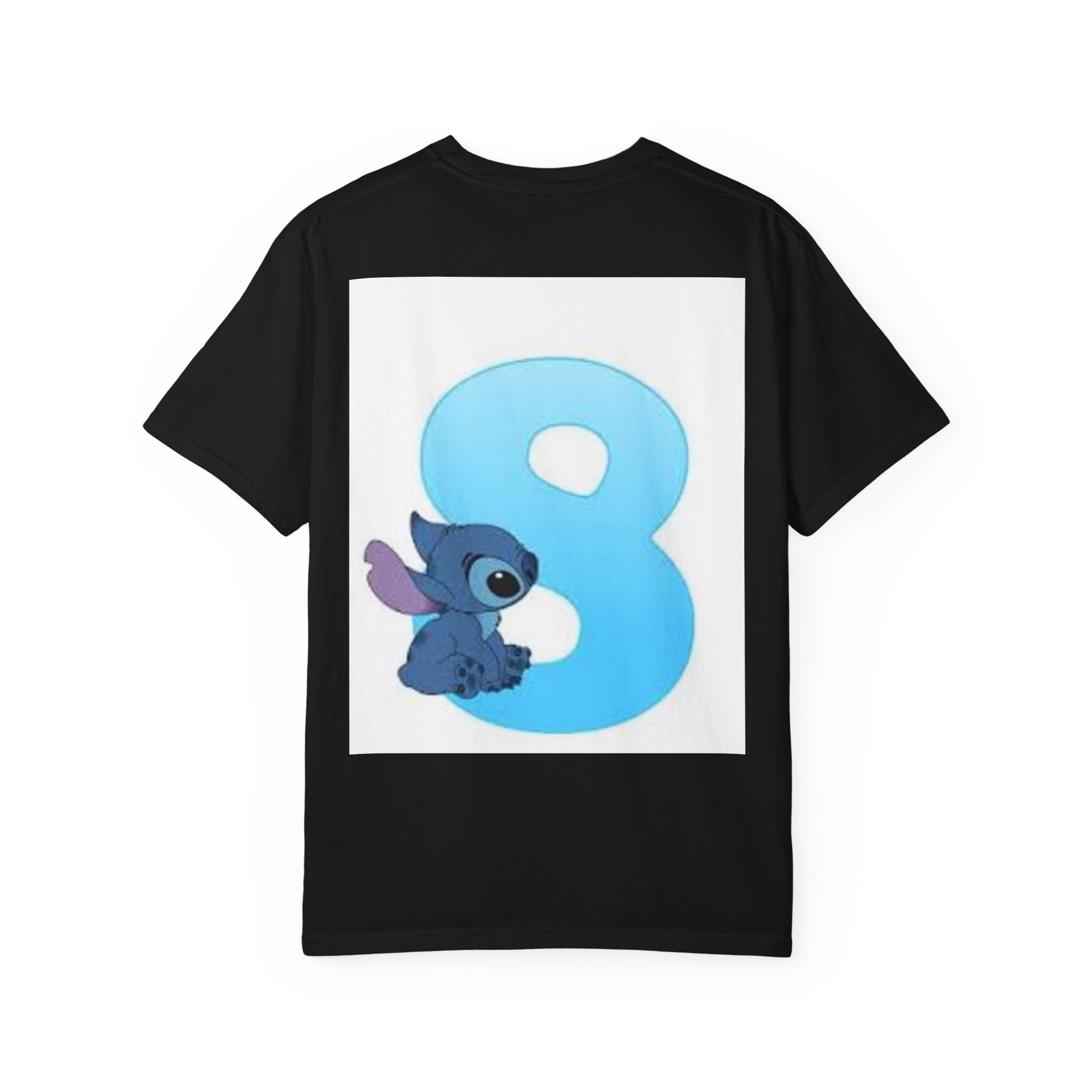 Lilo & Stitch Hug Kids T-Shirt — Cute Cartoon Character Tee with Number 8 Back